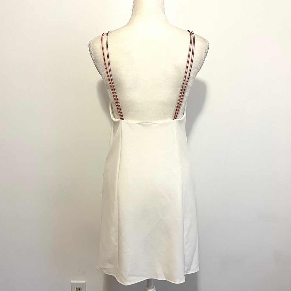 Zara rainbow rope strap white dress medium - Picture 6 of 9